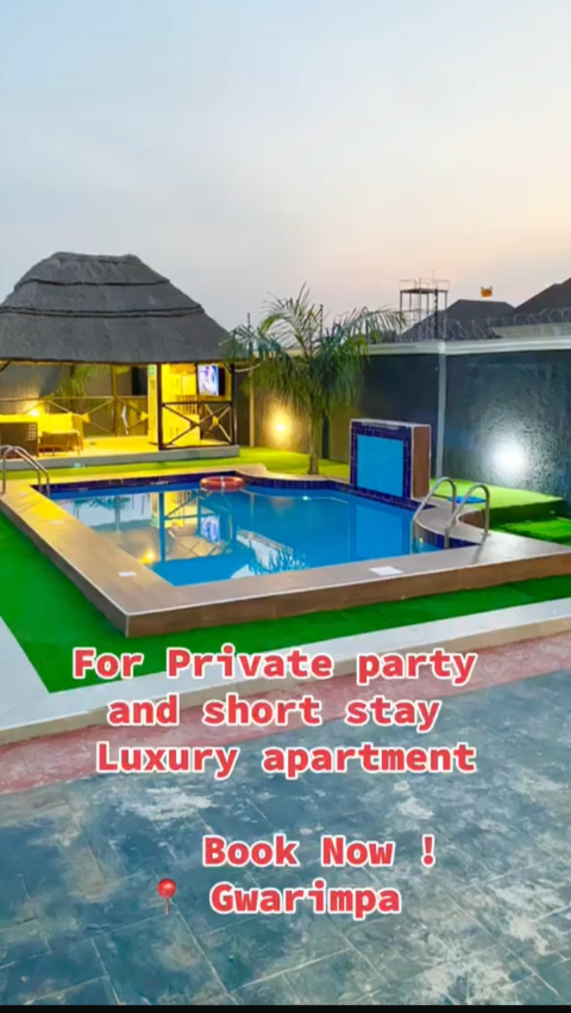 3-bedroom bungalow with a private 1-bedroom BQ