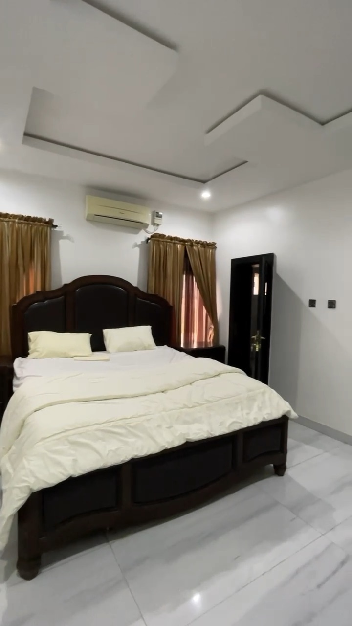 Step into a 5-bedroom fully detached duplex with an elegant 2-bedroom BQ