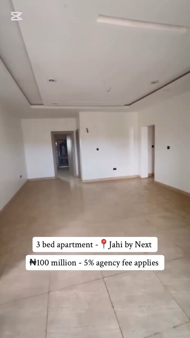 ✨ FOR SALE | 3-BEDROOM APARTMENT | JAHI, ABUJA ✨