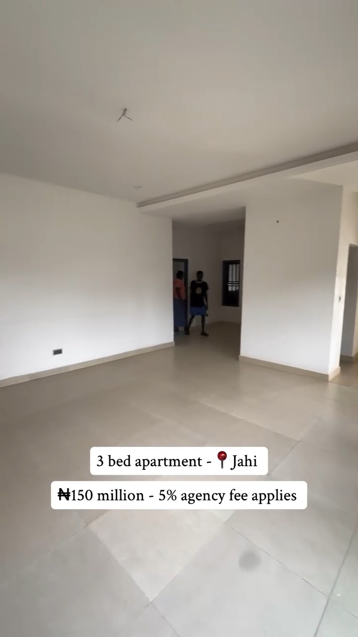 ✨ FOR SALE | 3-BEDROOM APARTMENT | JAHI, ABUJA ✨