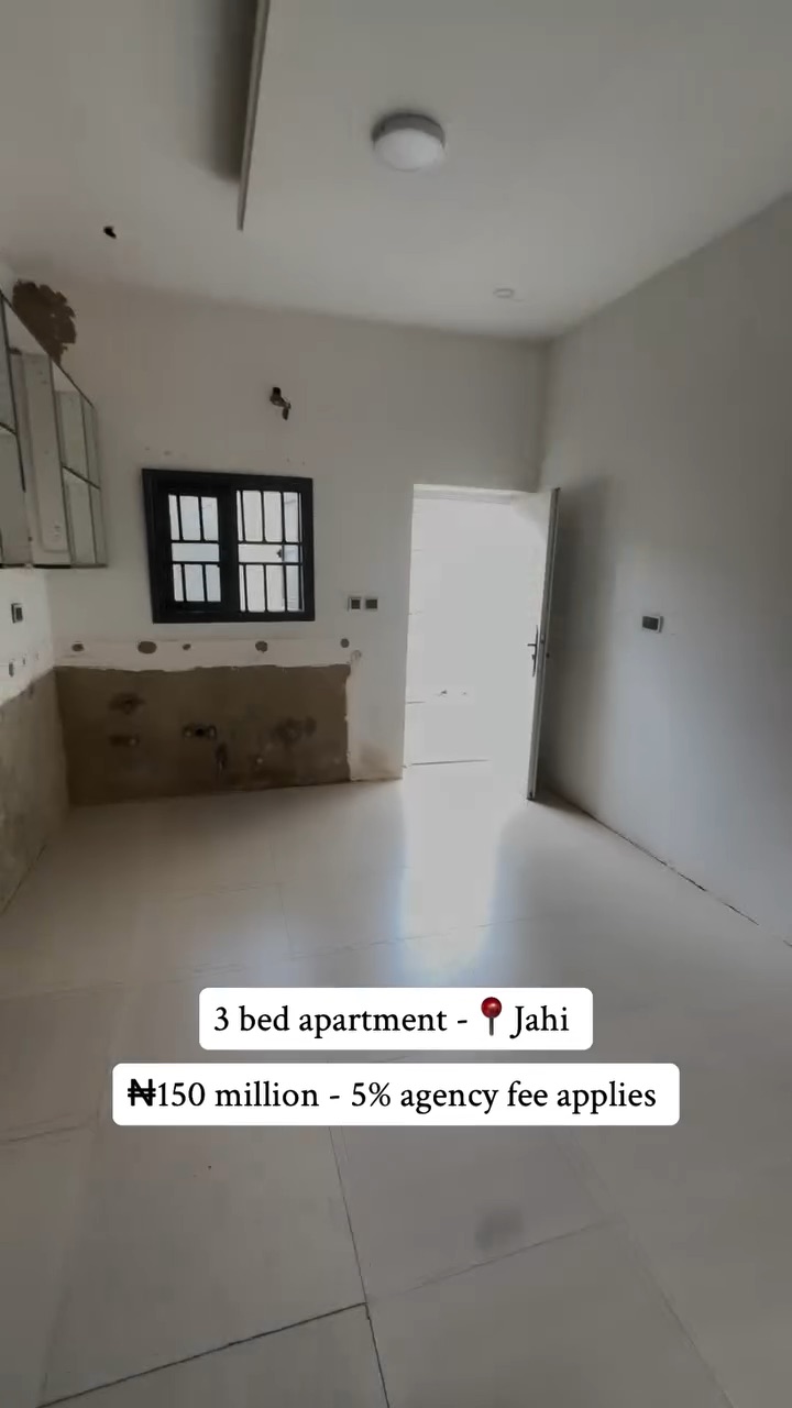 ✨ FOR SALE | 3-BEDROOM APARTMENT | JAHI, ABUJA ✨