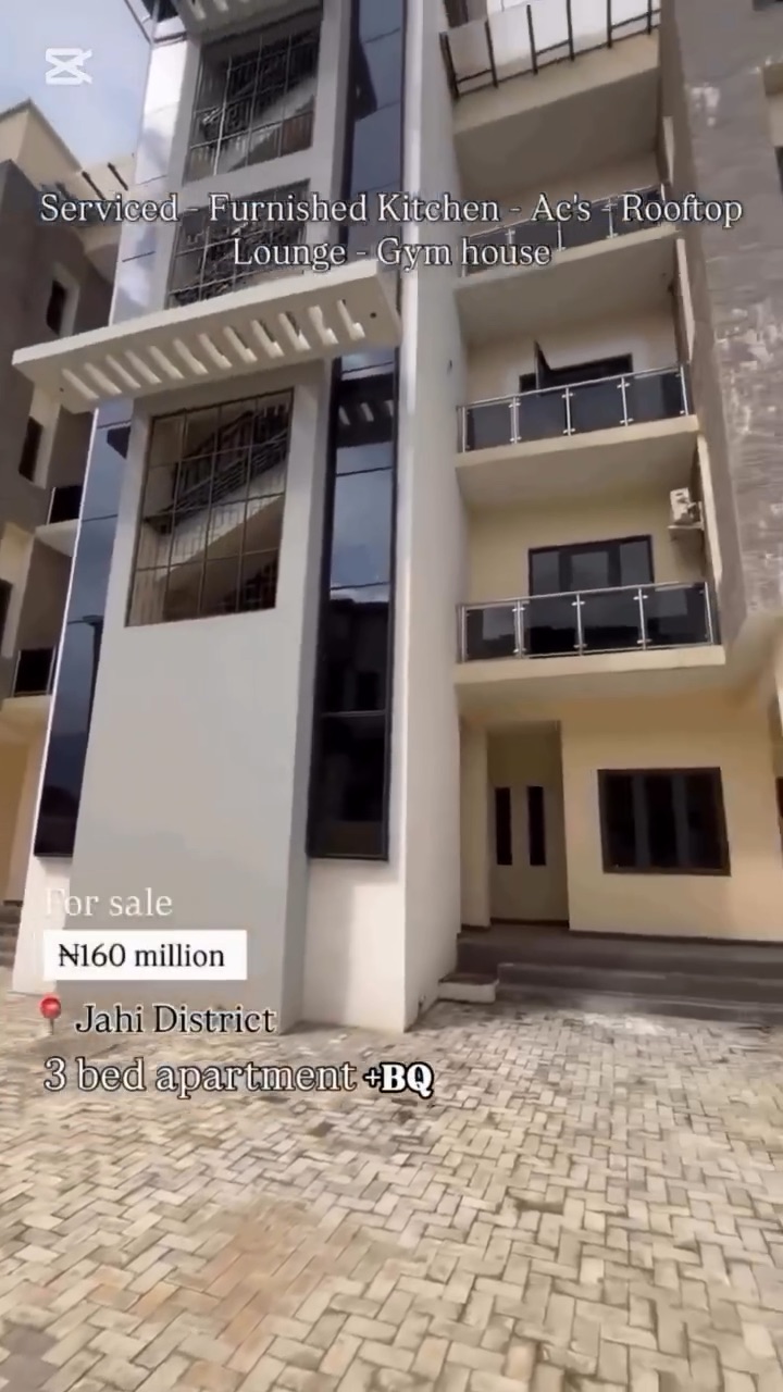 ✨ FOR SALE | 3-BEDROOM APARTMENT WITH BQ | JAHI, ABUJA ✨