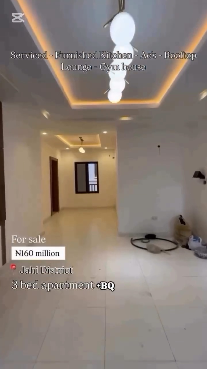 ✨ FOR SALE | 3-BEDROOM APARTMENT WITH BQ | JAHI, ABUJA ✨