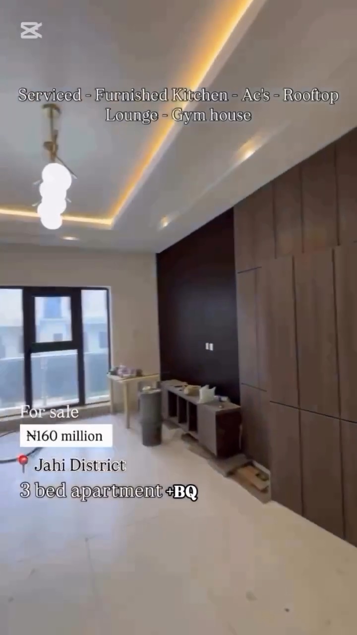 ✨ FOR SALE | 3-BEDROOM APARTMENT WITH BQ | JAHI, ABUJA ✨