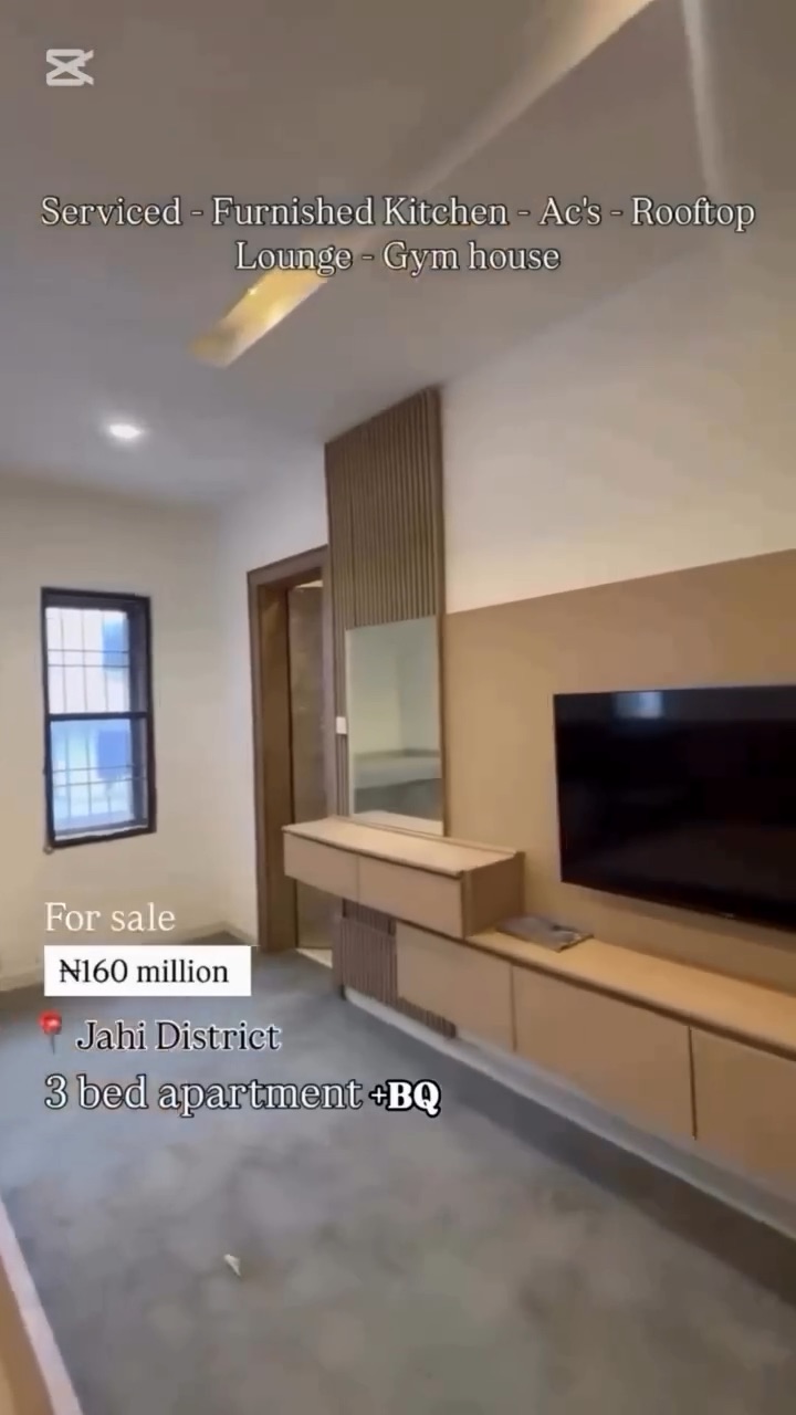 ✨ FOR SALE | 3-BEDROOM APARTMENT WITH BQ | JAHI, ABUJA ✨