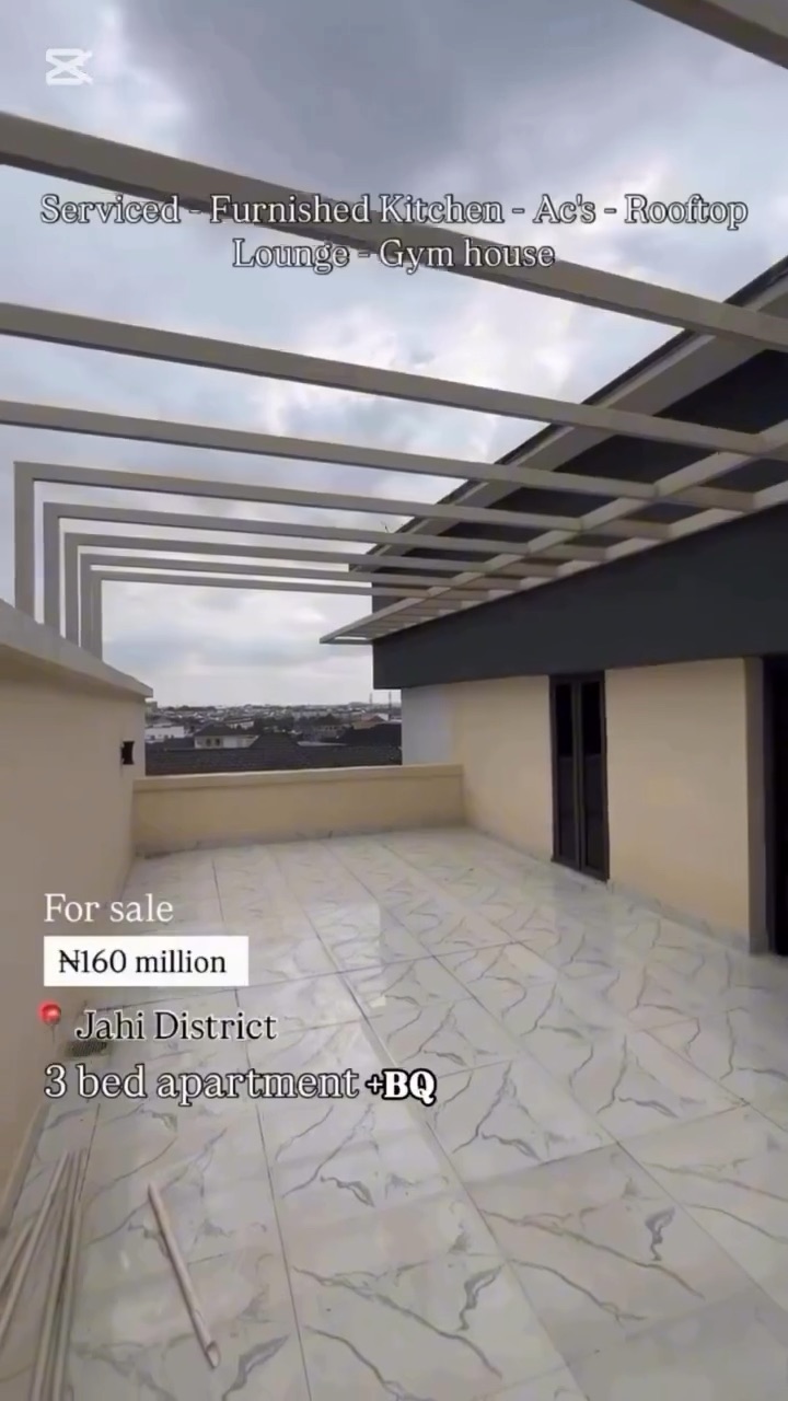 ✨ FOR SALE | 3-BEDROOM APARTMENT WITH BQ | JAHI, ABUJA ✨