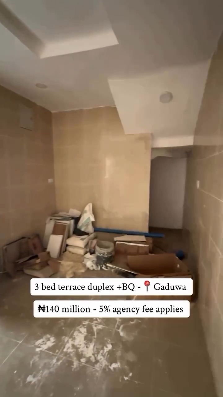 Step into refined living with this 3-bedroom duplex + BQ strategically located in the serene heart of Gaduwa, Abuja.
