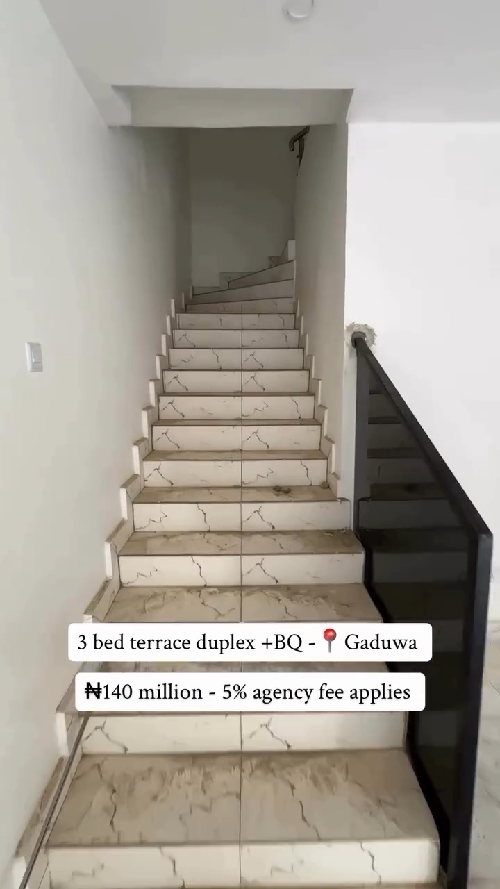 Step into refined living with this 3-bedroom duplex + BQ strategically located in the serene heart of Gaduwa, Abuja.