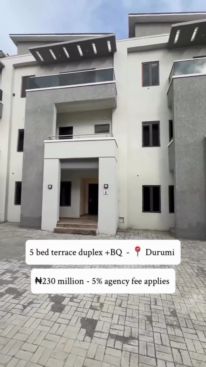 5-bedroom terrace duplex with BQ