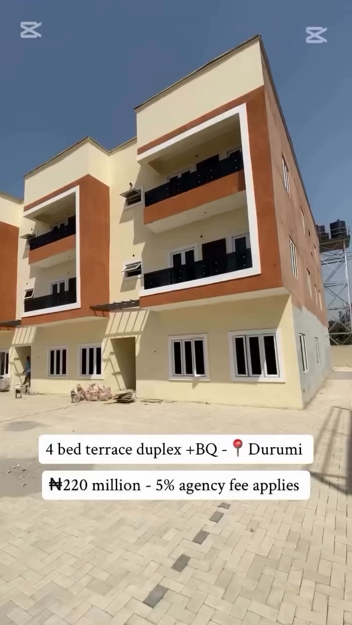 Step into elegance with this 4-bedroom duplex + BQ