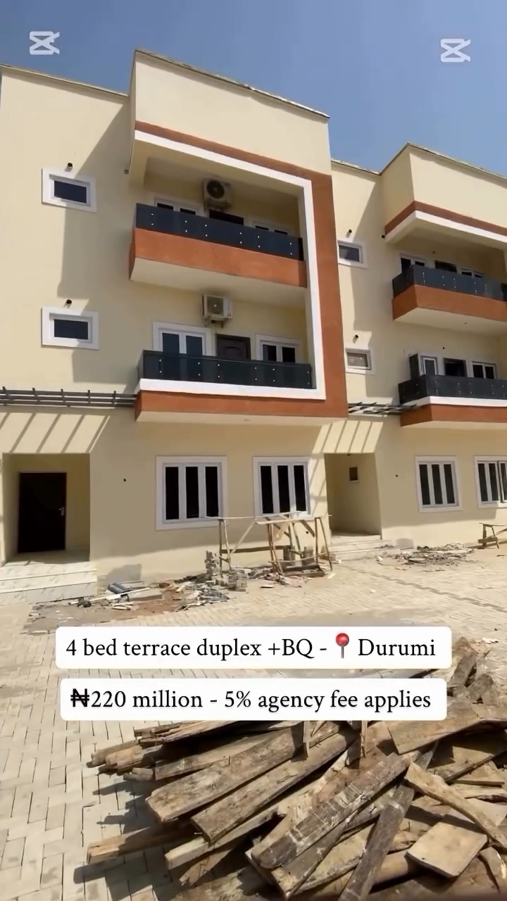 Step into elegance with this 4-bedroom duplex + BQ